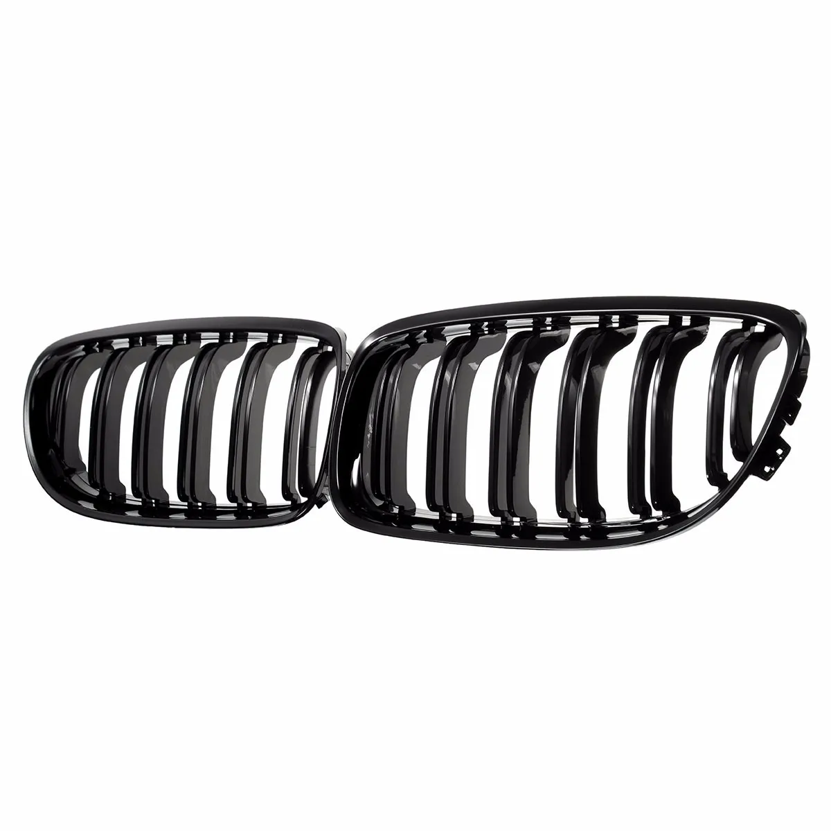 Пара черный глянец почек решетка гриль для BMW 3 Series E90/E91 седан/Wagon 2009 2010 2011 4