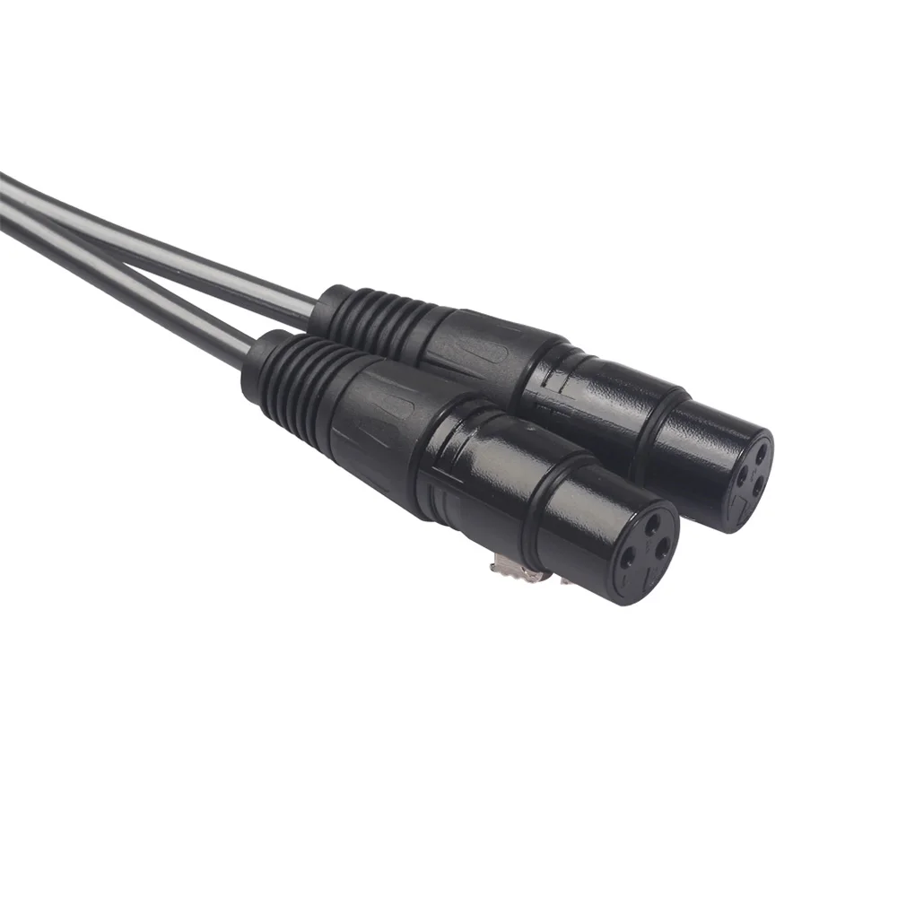Двойной RCA коаксиальный аудио кабель до 2 XLR штекер адаптер Профессиональный