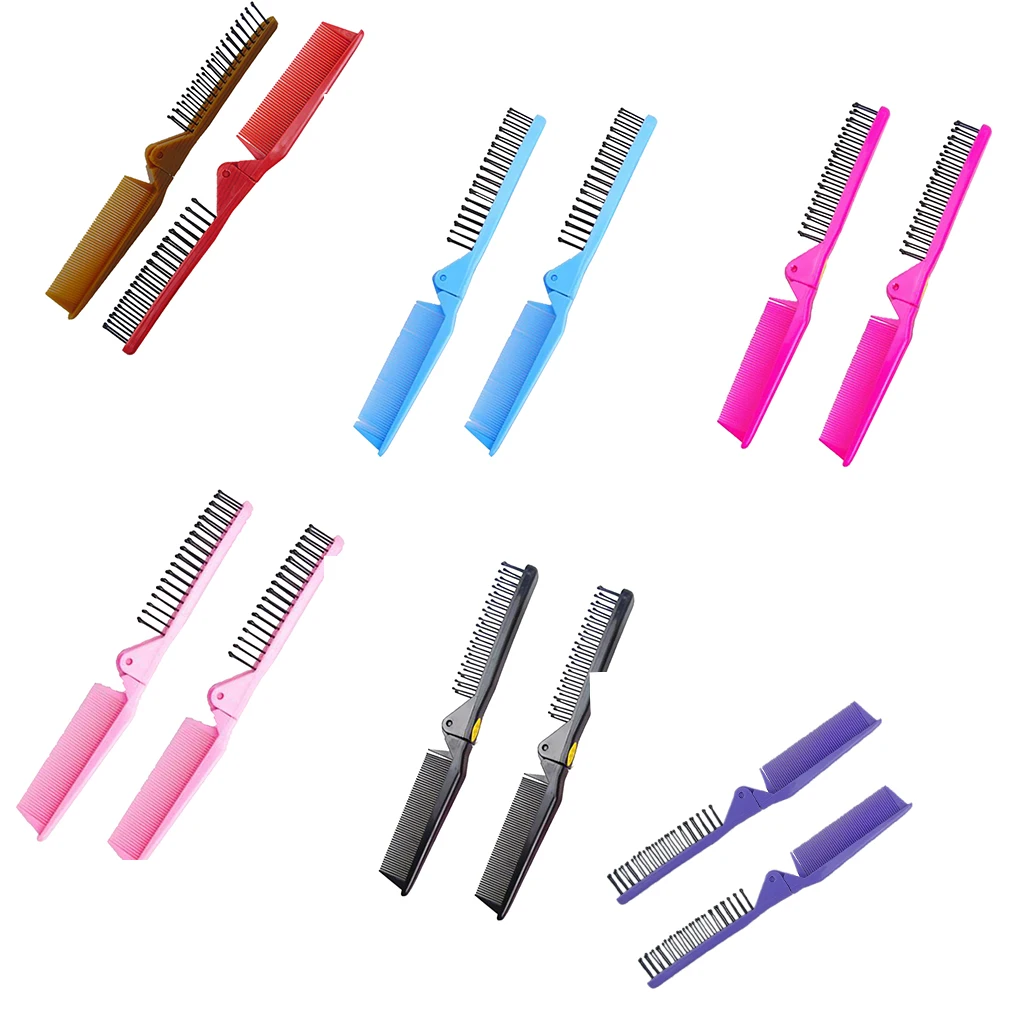 Складной дорожный карманный гребень и щетка для волос Грубый/тонкий мужчин