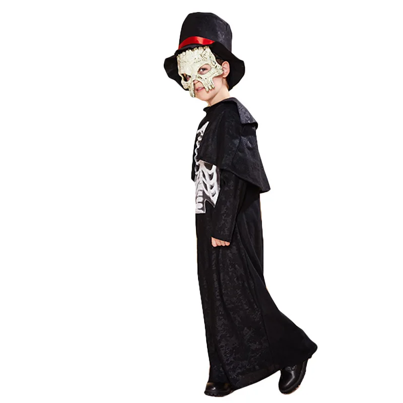 Костюм на Хэллоуин для детей страшный скелет зомби детские костюмы девочек день