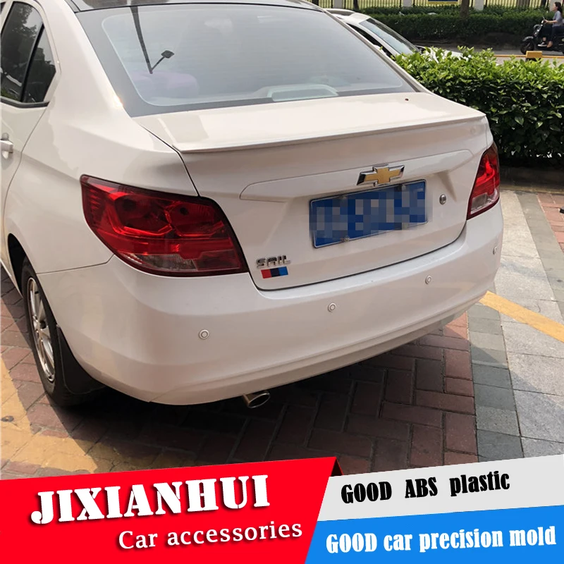 For sail Spoiler 2015-2018 Chevrolet sail3 YWK Spoiler ABS plastic Material Car Rear Wing Color Rear Spoiler