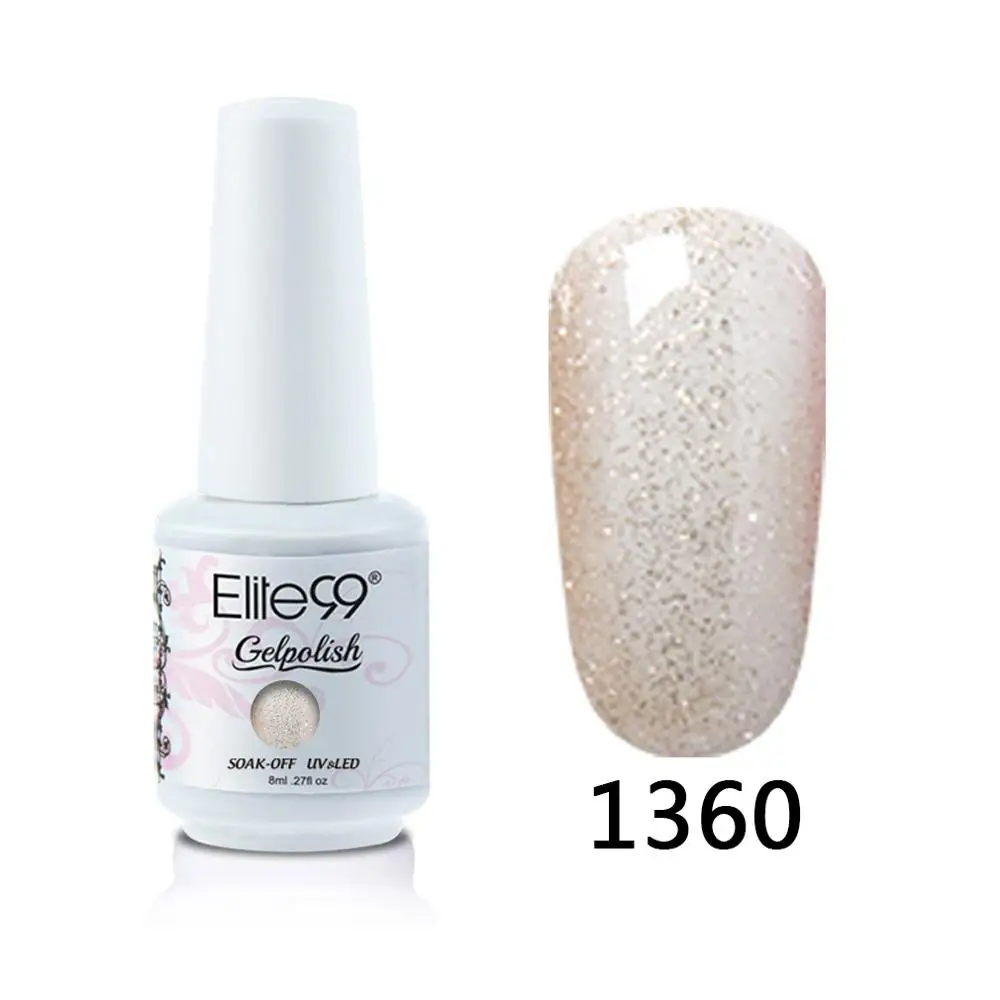 1360 Elite99 8 мл Гель-лак для ногтей Vernis Полупостоянный лак для ногтей УФ-гель лак для ногтей эмаль для маникюра Лак для ногтей - Цвет: 1360
