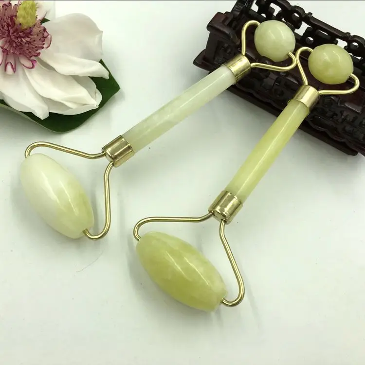 1pc 1 шт., массажный инструмент для лица, тела, головы, шеи, ног, инструмент для красоты, Нефритовый ролик, подтяжки для женщин и мужчин - Цвет: 1pc