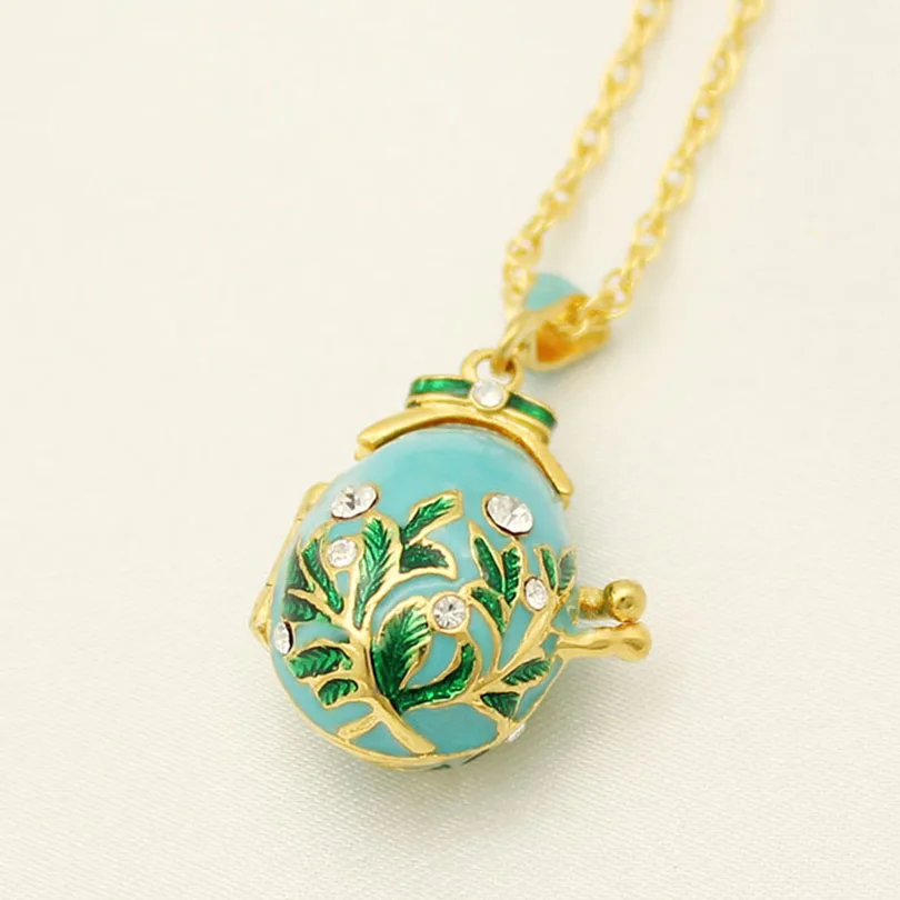 Ожерелье с подвеской в виде яйца красной эмалью | Украшения и аксессуары