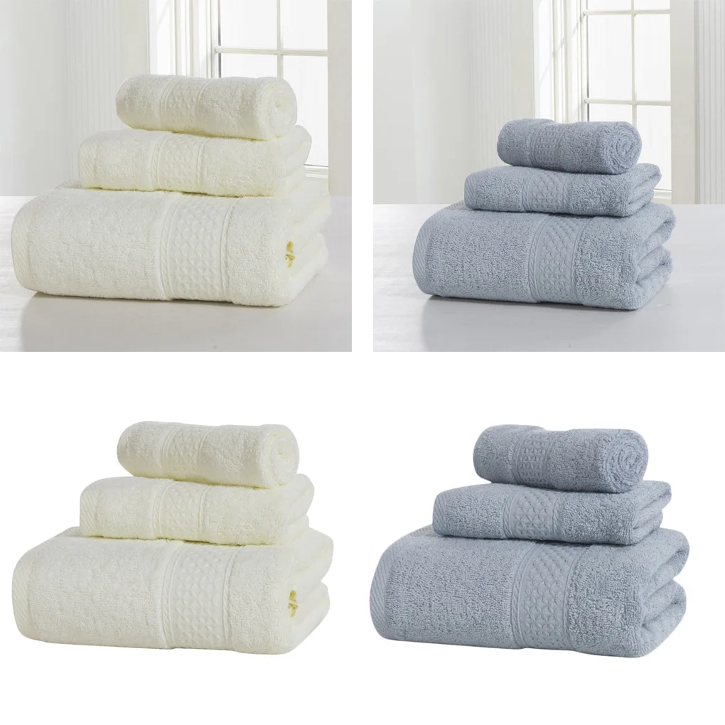 3 шт./компл. хлопковое гостиничное полотенце для дома Впитывающее Воду и пот