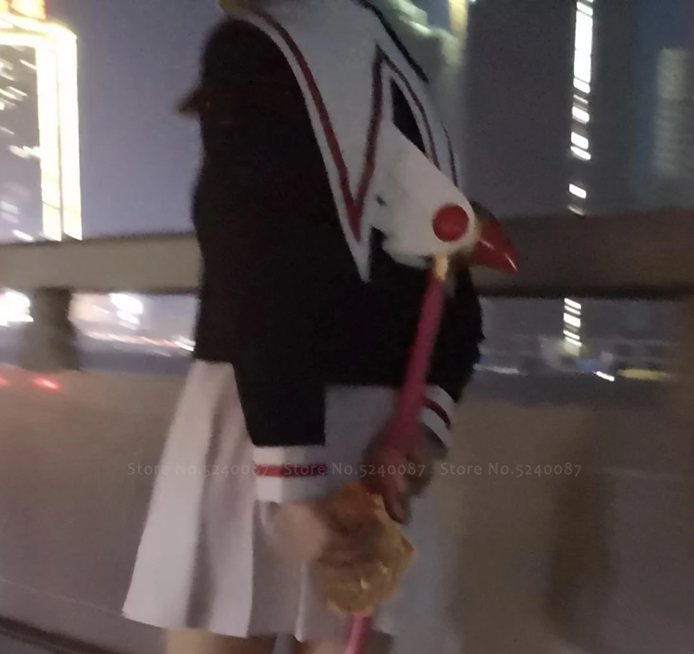 Костюм для косплея Сакура из японского аниме карточки школьная форма морского