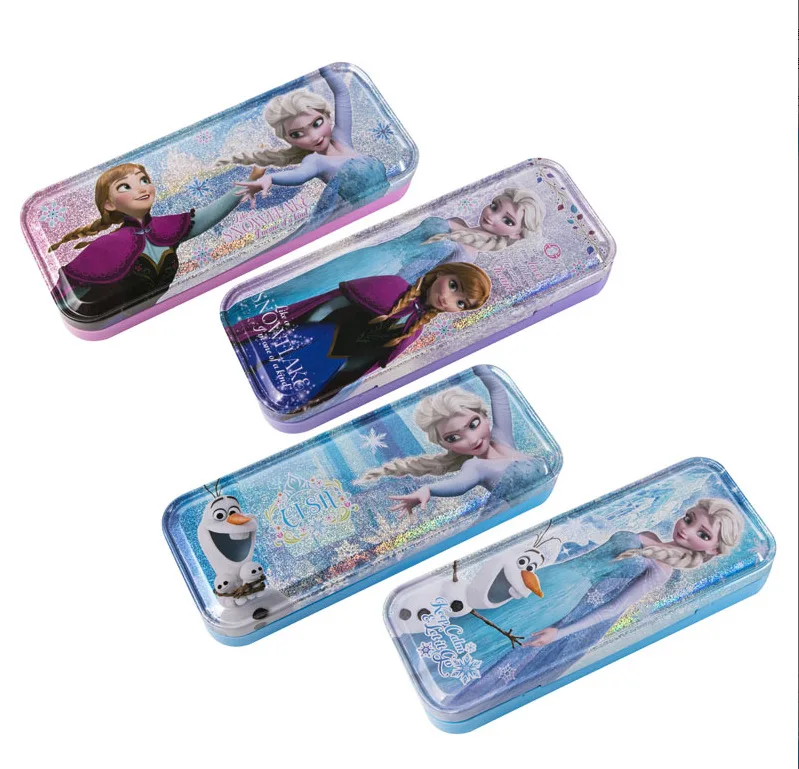 

Disney Frozen Cartoon Stationery Box Double Super Large Capacity Cute Pencil Case Male and Female Student Pencil Case Study Gift