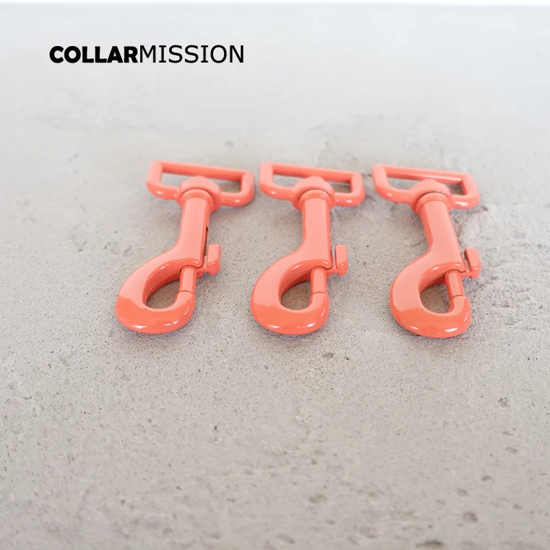 50pcs/lot Metal red orange colored baking paint dog clip hook durable and strong swivel zinc alloy Diy accessories CPK25R | Дом и сад