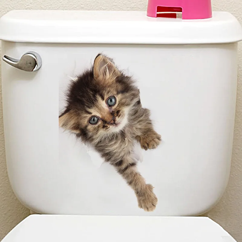 Наклейки 3D Vernield Schakelaar Muursticker Badkamer Wc Kicthen декоративные наклейки Grappige постеры для