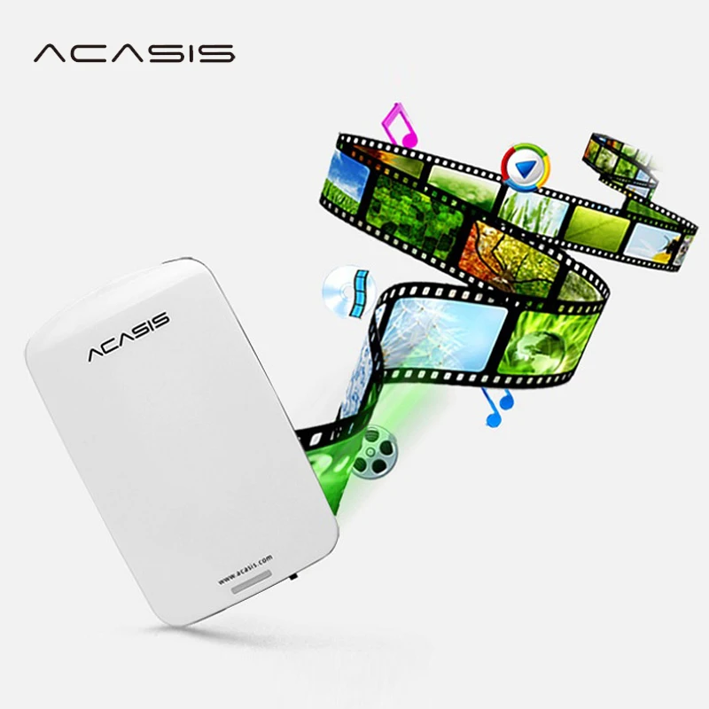 Портативный внешний жесткий диск ACASIS HDD накопитель 60 ГБ 80 120 160 Гб 250 г 320 500 1 ТБ или