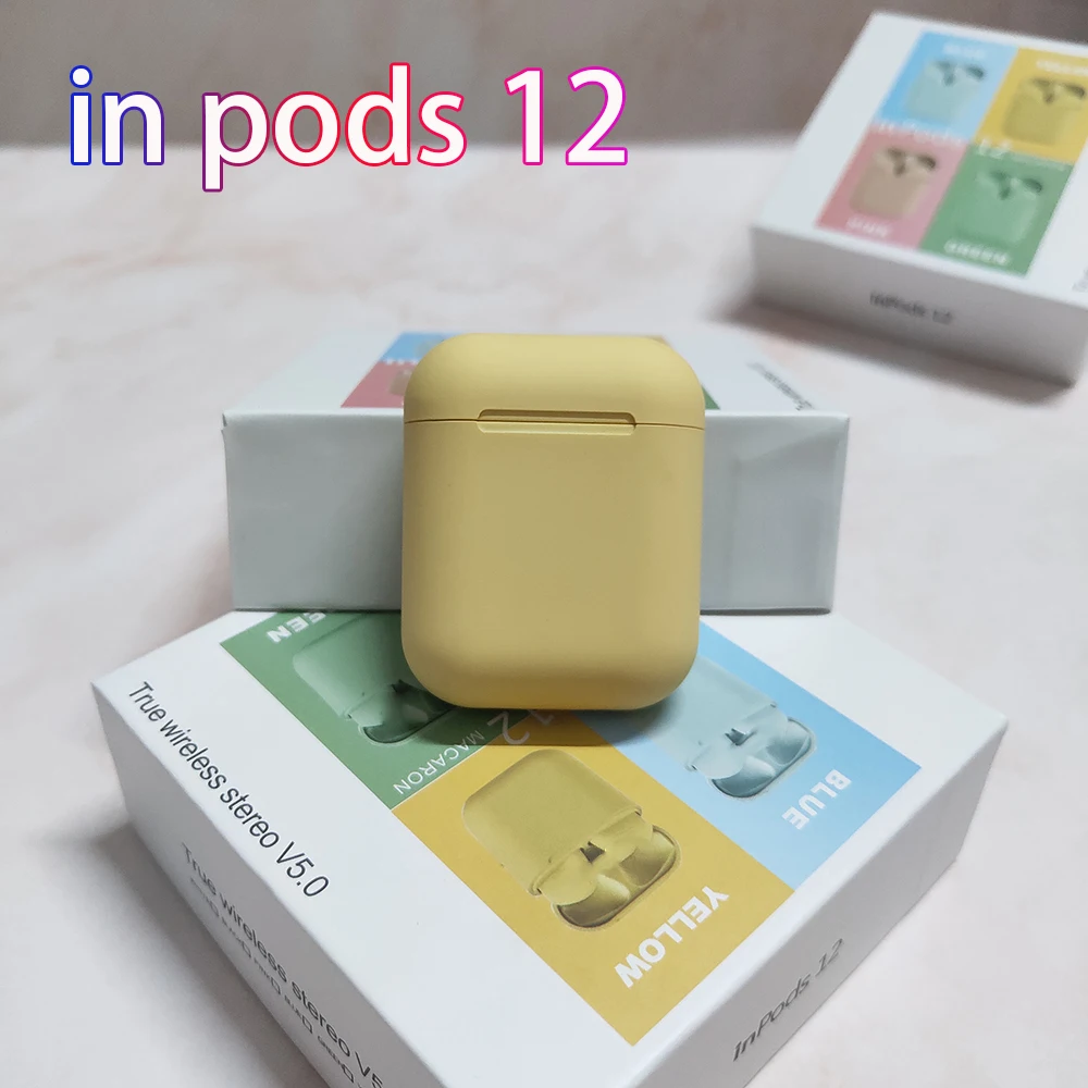 I666 беспроводные наушники inpods 12 TWS Bluetooth 5,0 гарнитура сенсорный всплывающий наушник с микрофоном fone de ouvido