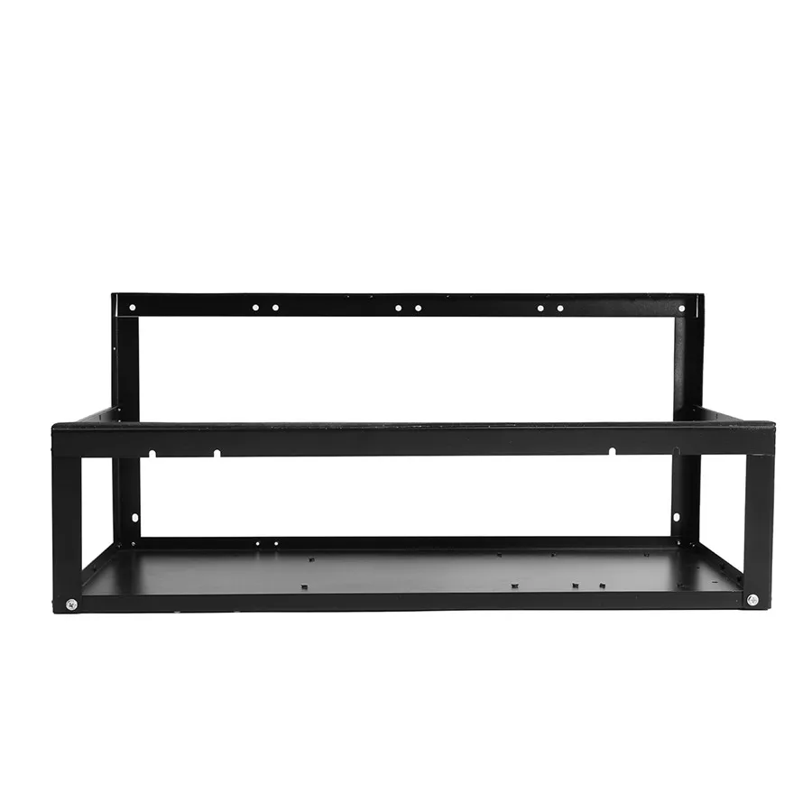 

For ETH Ethereum Black GPU Open Air Mining Rig Frame Case Computer Crypto Coin