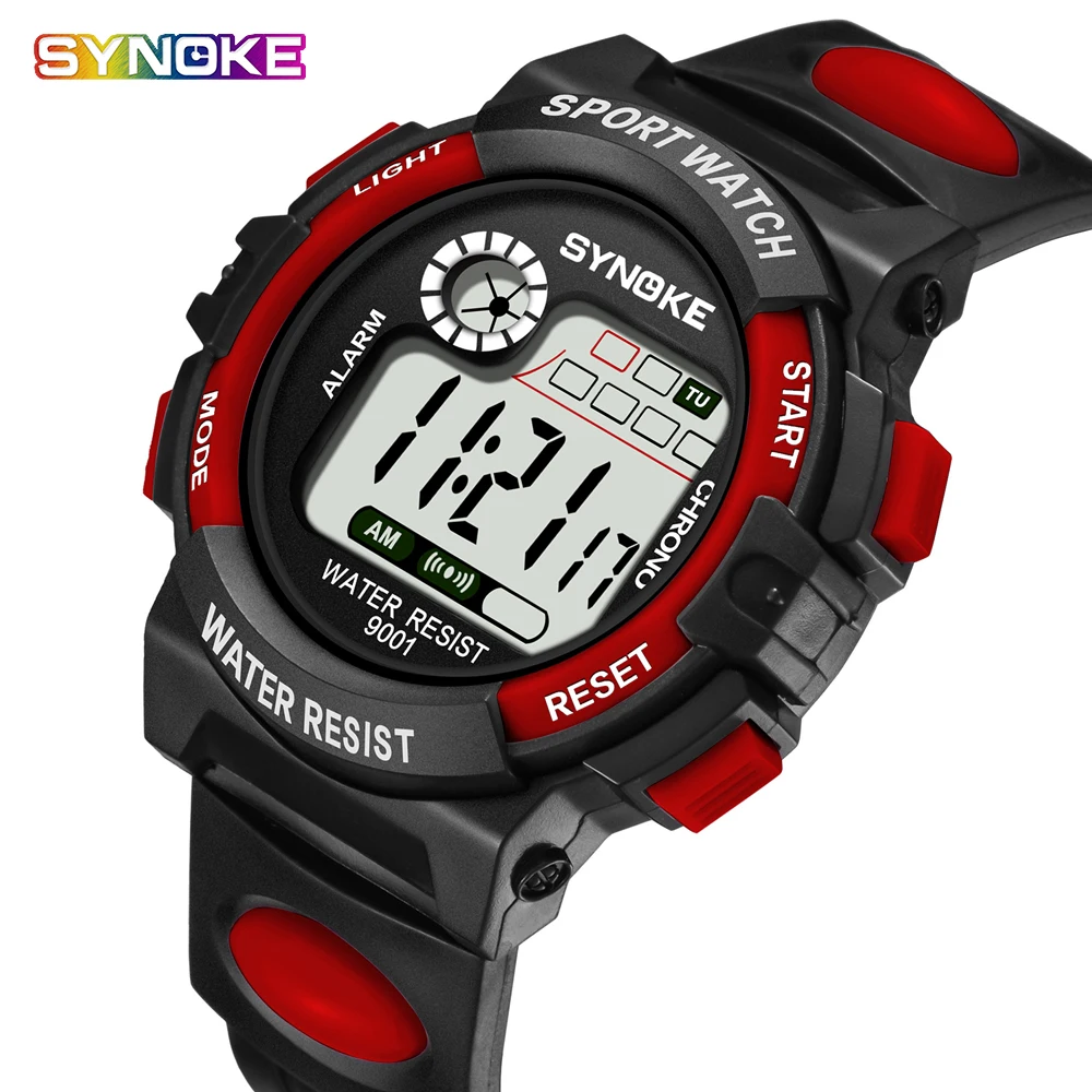 Детские часы SYNOKE милые детские спортивные Мультяшные для девочек и мальчиков