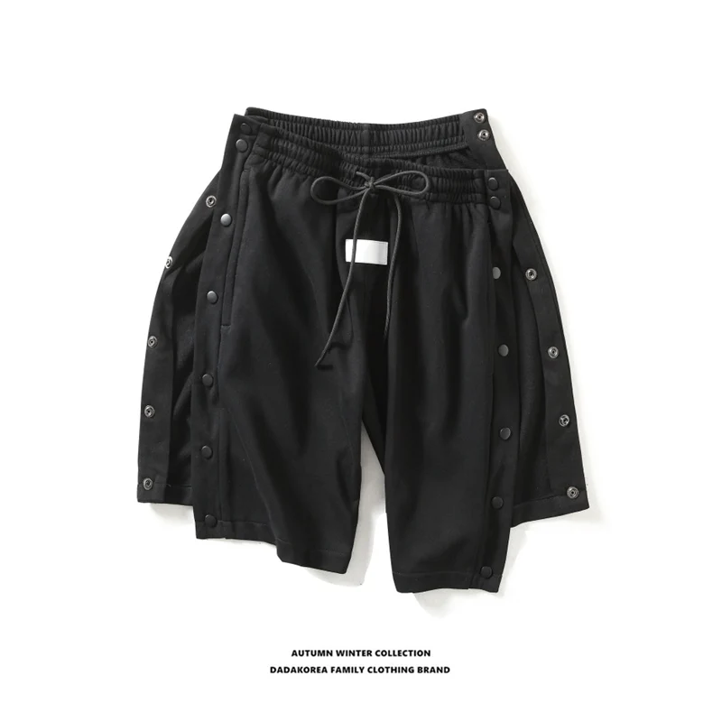 Однобортные свободные прямые тренировочные баскетбольные брюки спортивные