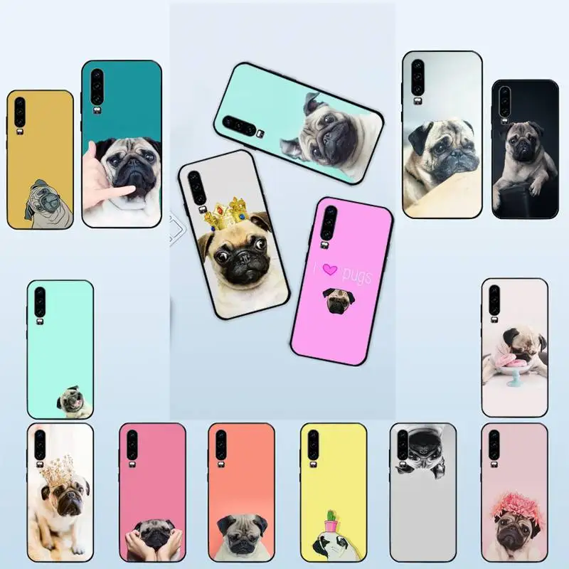 YNDFCNB мягкий чехол для телефона с милым животным Мопсом собакой Huawei P20 P30 P9 P10 plus P8 lite