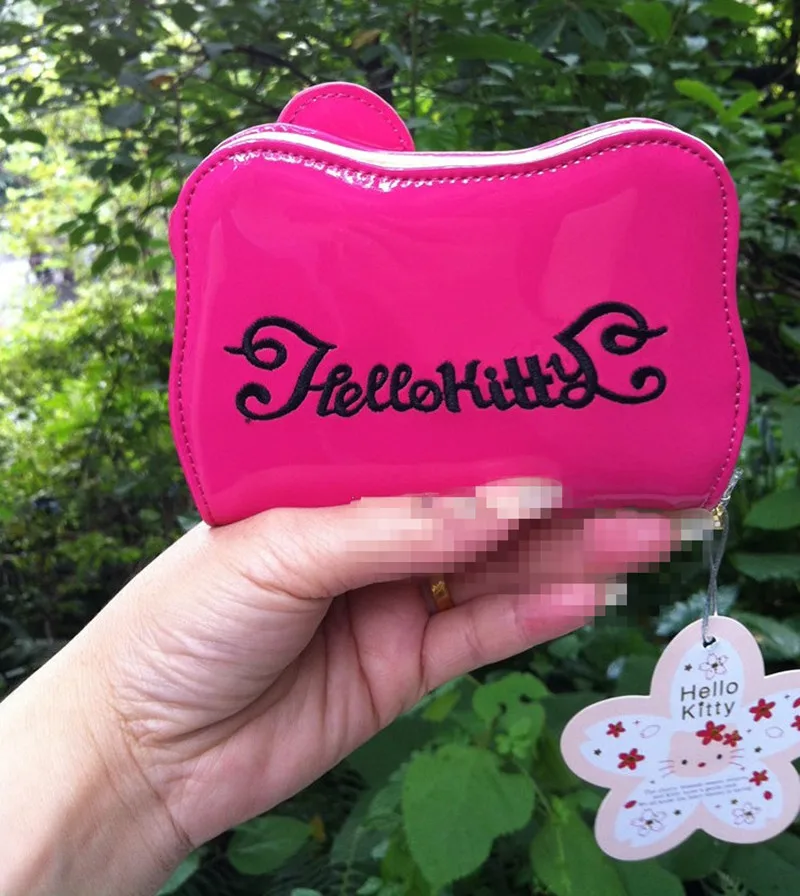 Новинка сумка для карт с бантом Hello kitty Женская мультипликационная Милая посылка