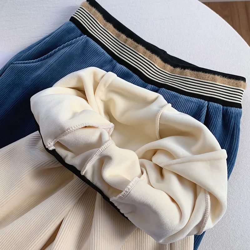 

JCHB 2021 Women's Pants Trousers High Waist Pants for Women Korean Style Wide Leg Pants Baggy Black Autumn Pantalon Femme K639