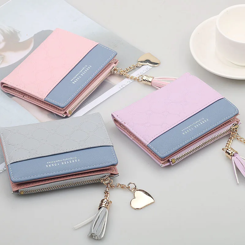 PACGOTH новый модный короткий кошелек контрастного цвета для женщин Повседневный с