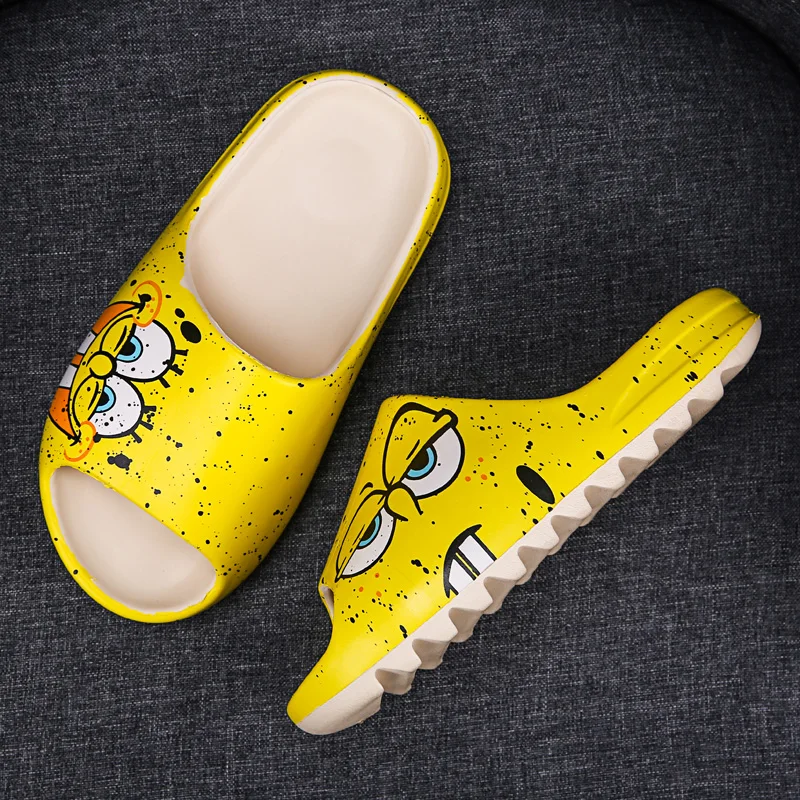 

Slippers for Boy Girl Home Shoes 2021 Summer Toddler Flip Flops Soft Bottom Kids Cartoon Slippers Beach Kids Shoes Family Style