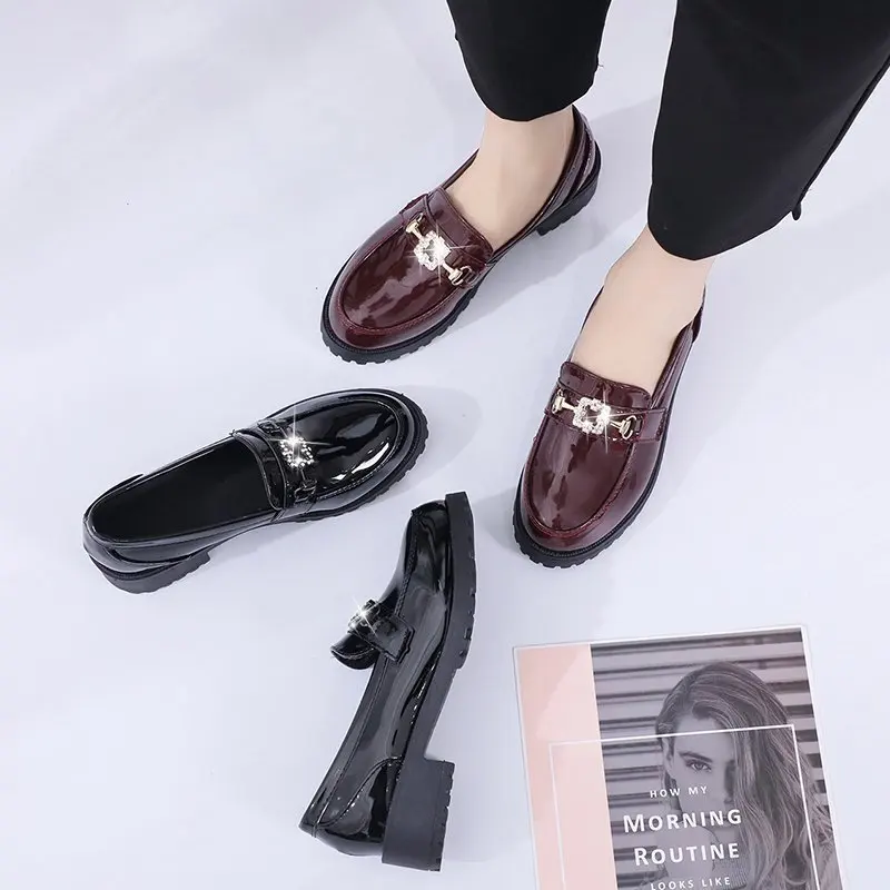 Hot9 женская обувь туфли-лодочки из лакированной кожи на низком каблуке модные