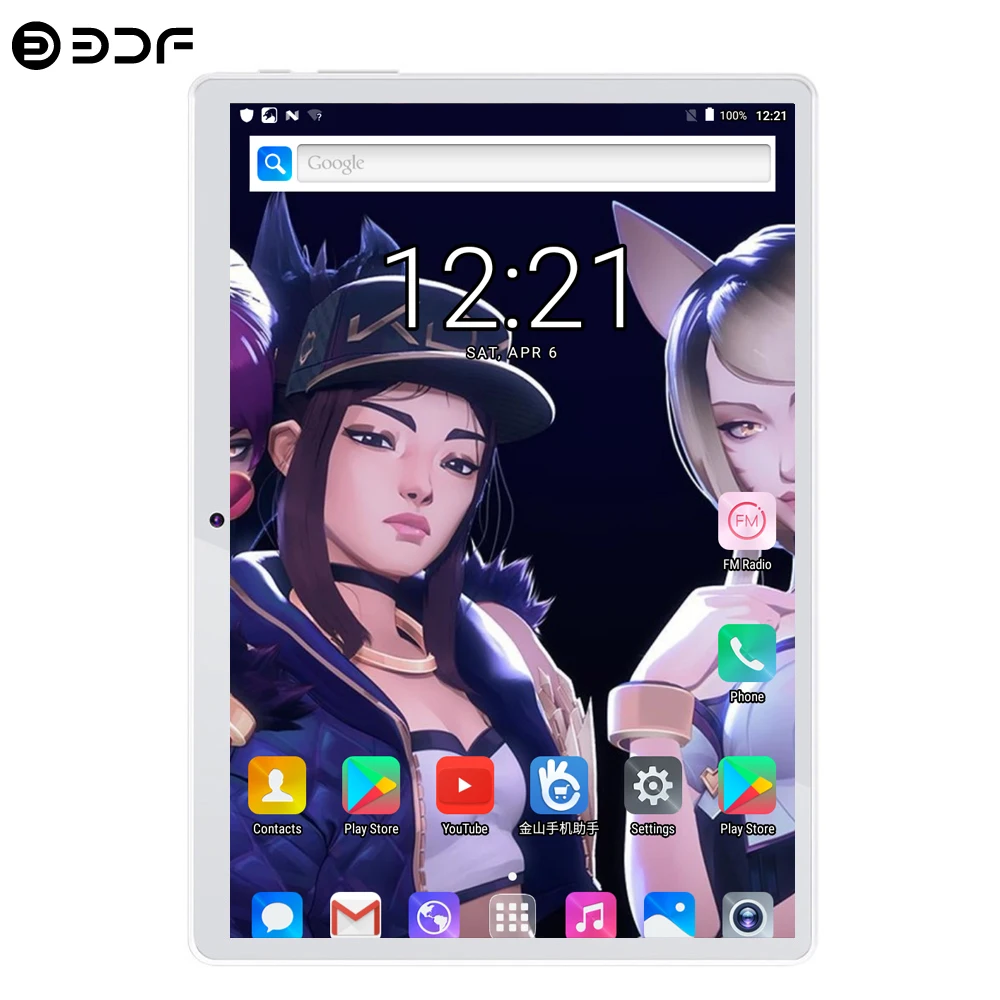 BDF планшет 10 дюймов планшетный ПК Android 9,0 десять ядер 8 ГБ/128 Гб планшет Android 1280*800 ips Google Play 3g/4G LTE телефон планшет 10,1