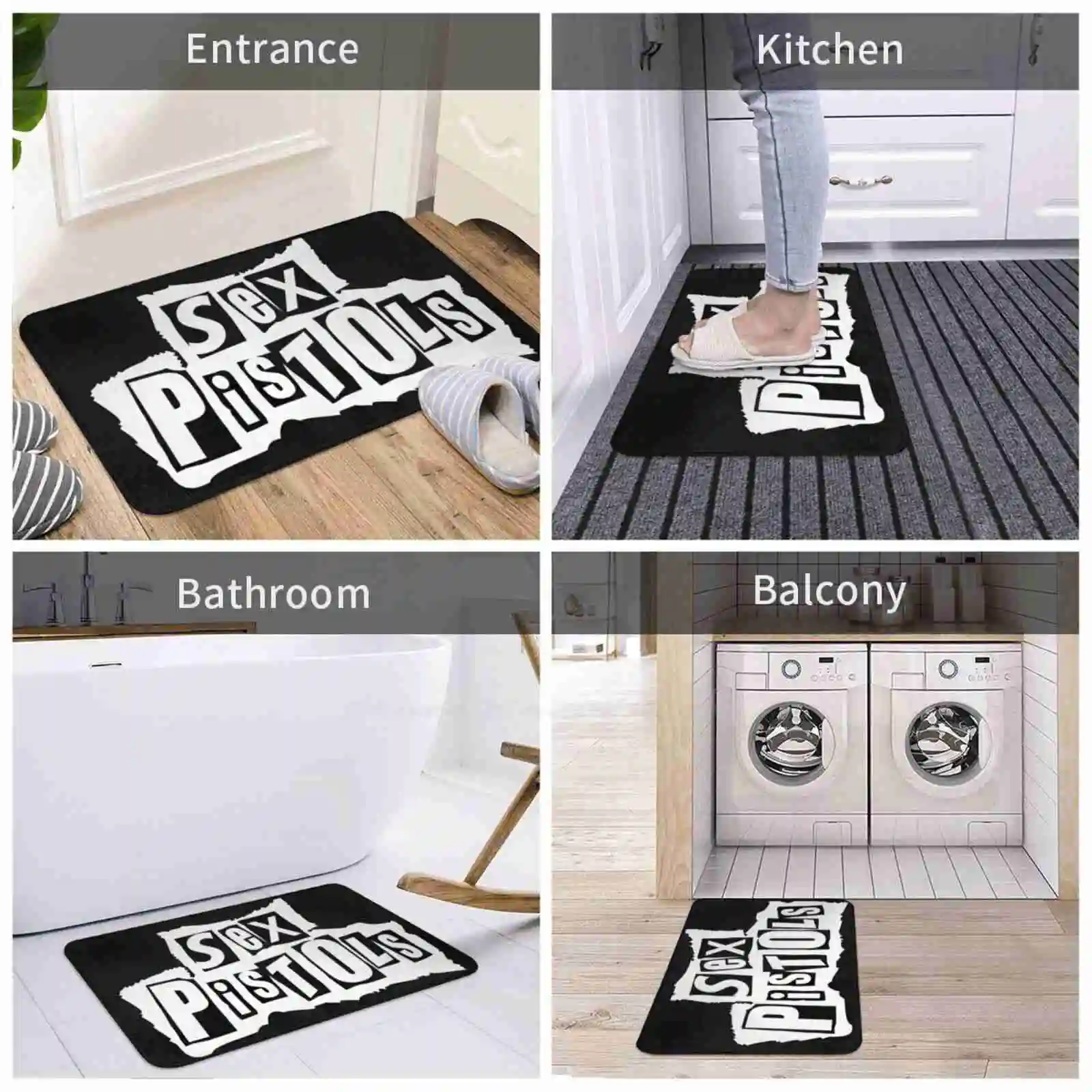 3D товары для дома коврик пистолета ковер подставка ног музыка панк не мертвый