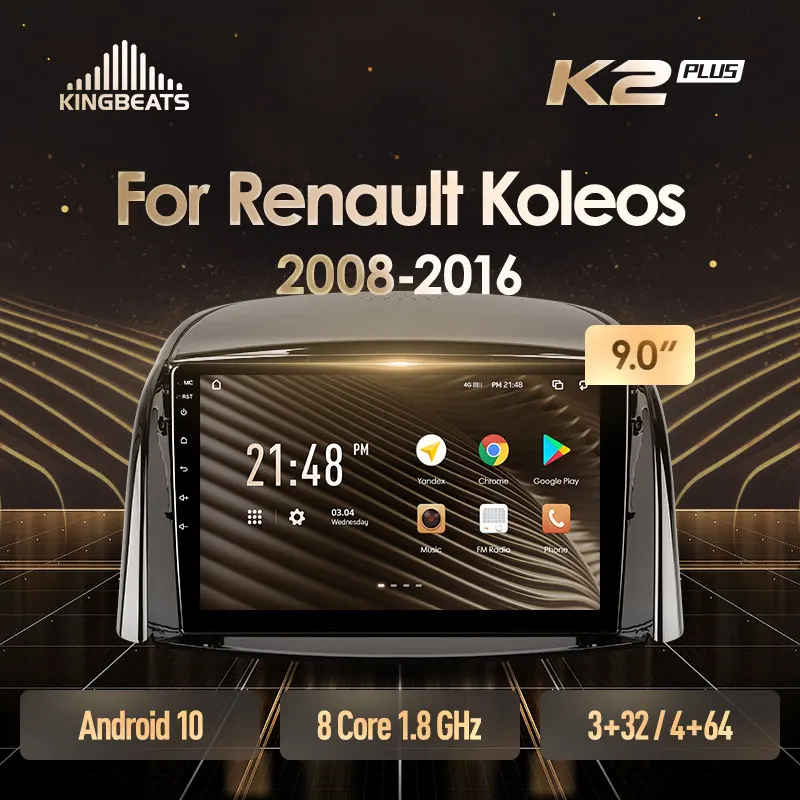 KingBeats штатное головное устройство For Renault Koleos 2008 2016 GPS Android 10 автомагнитола на