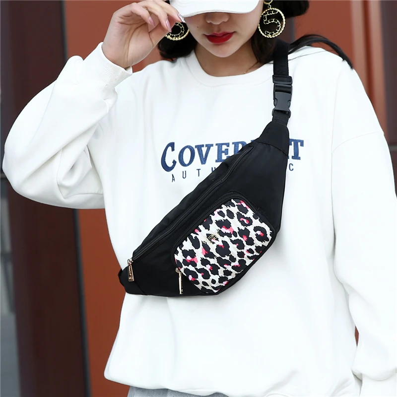 Мужская и мужская сумка на ремень диагональная нейлоновая ткань уличная