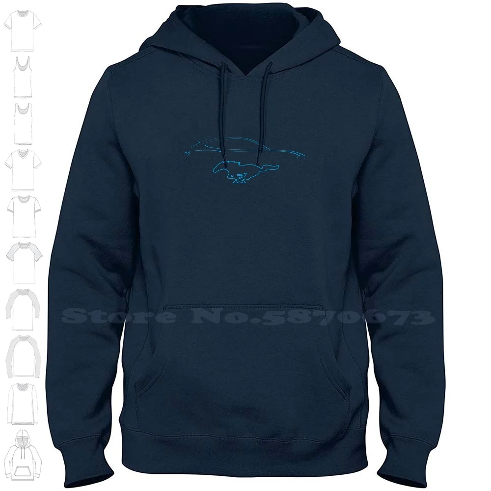

Mach-E Silhouette Streetwear Sport Hoodie Sweatshirt Mustang Mach E Chewed Up Ford Mustang Mach E