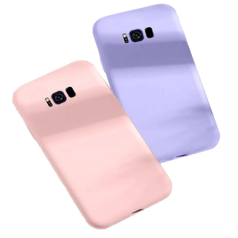 

Soft Liquid Silicone Case For Samsung Galaxy A10 A20 A30 A40 A50 A70 A20E A51 A71 A6 2018 Note 10 S8 S9 S10 Plus S10e S20 Ultra