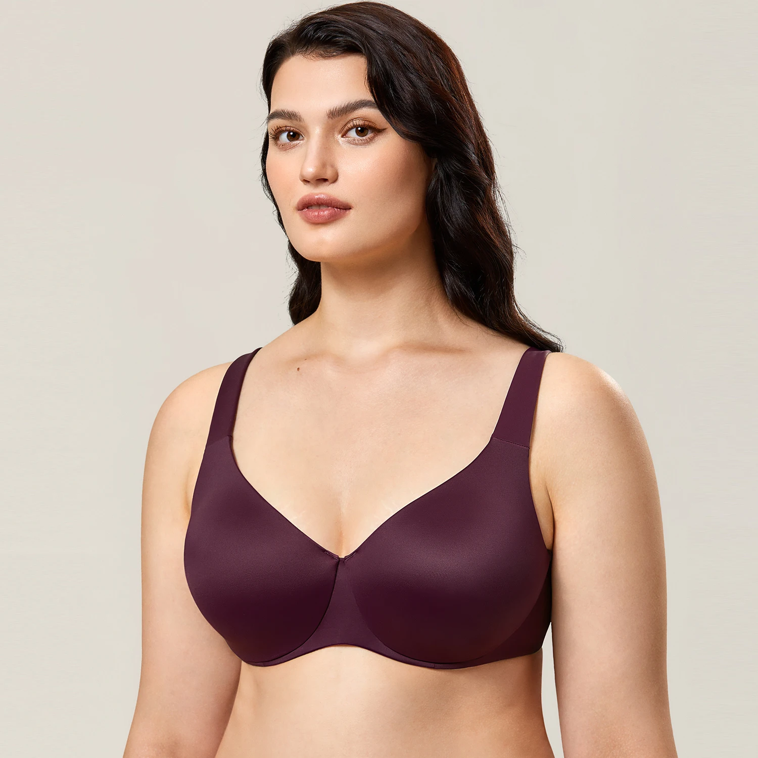 Женский бесшовный бюстгальтер-минимайзер с полным покрытием на косточках без