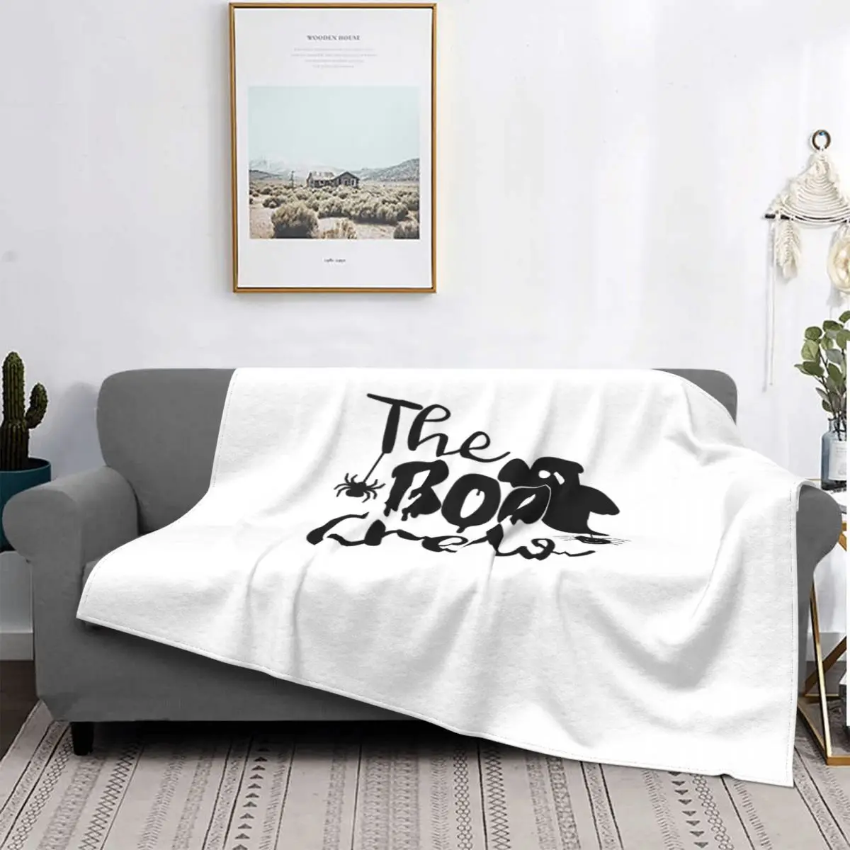 

Manta a cuadros The Boo Crew para cama, cubrecama a cuadros, manta de verano, alfombra de oration islэлеменэлементная