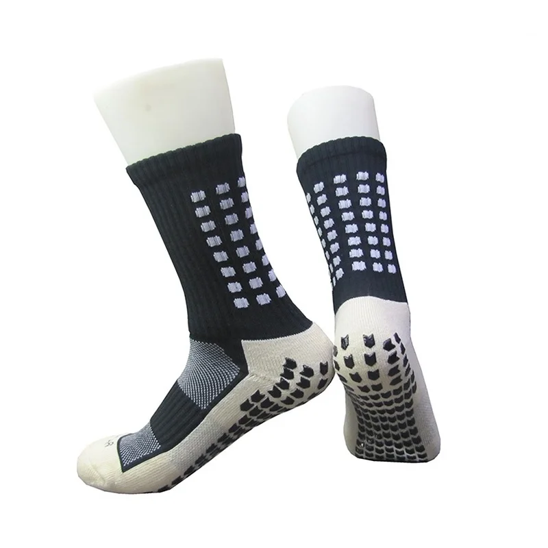 

1 Pair Anti-Slip Breathable Football Socks Men Summer Running Cotton Rubber Socks Soccer Breathable Men Women Sports Accessories