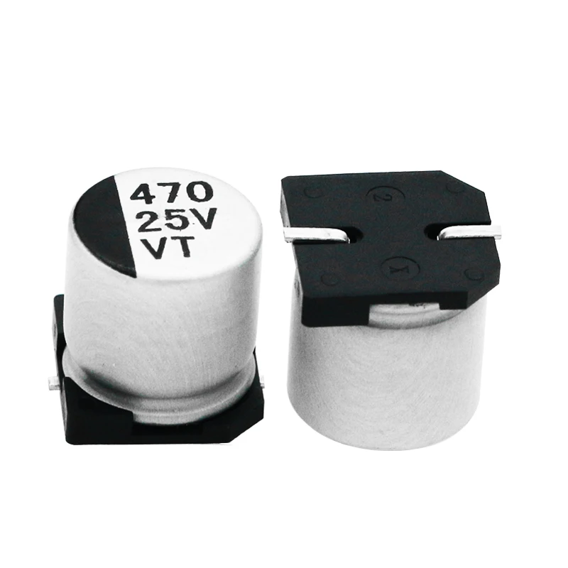 10 шт. 10*10 2 SMD Алюминий электролитные конденсаторы Наборы 6 3 V алюминиевая крышка 25В