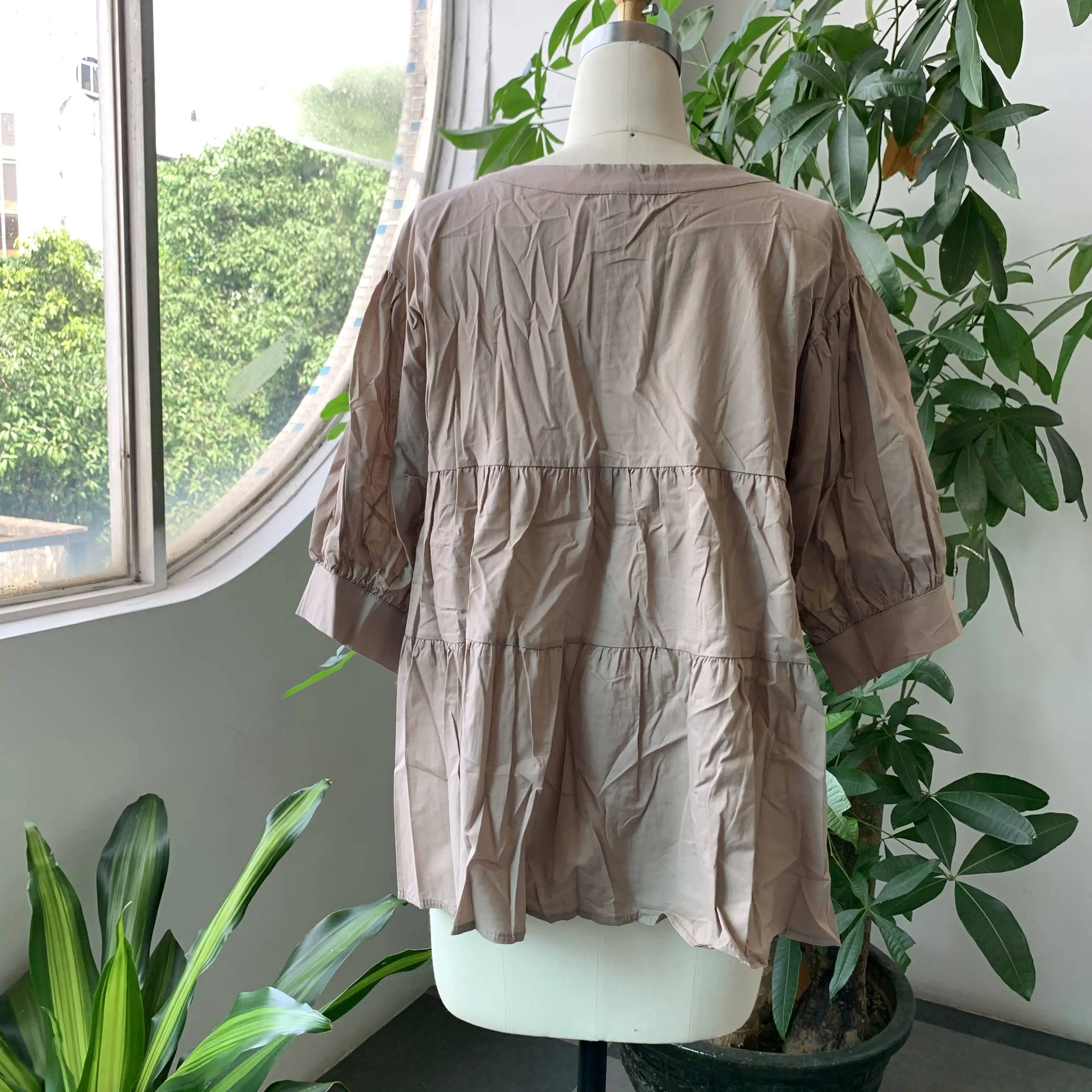 Осенняя женская блузка на пуговицах трапециевидная Женская корейский и японский