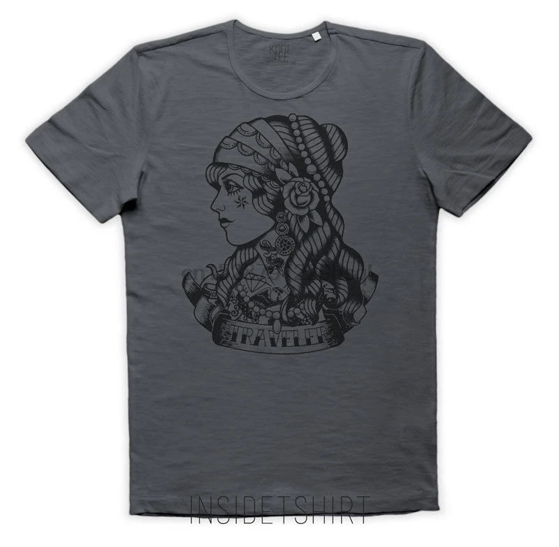 Мужская хлопковая футболка Maglietta Винтажная летняя с круглым вырезом и коротким