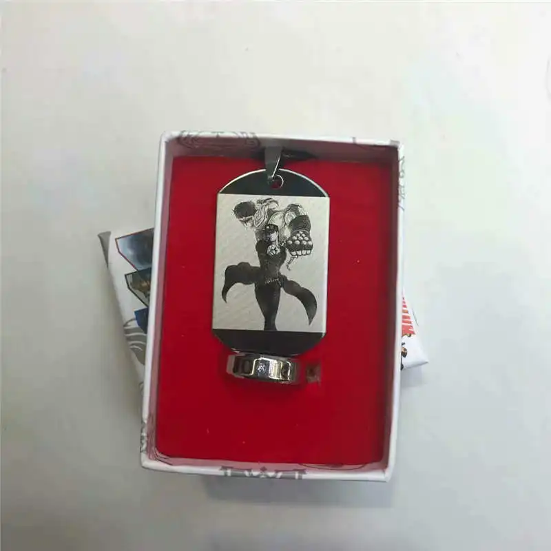 Оптовая продажа Аниме Adventure периферии ожерелье набор колец нержавеющая сталь