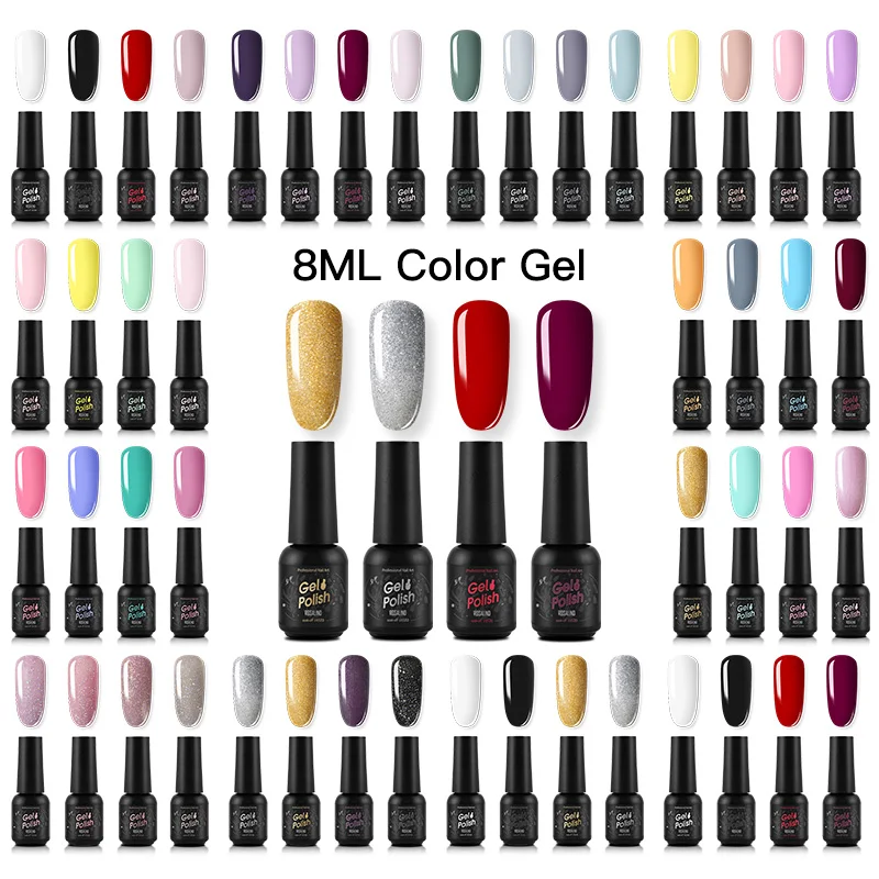 Набор гель лаков ROSALIND для маникюра набор и 8 мл гибридного лака акриловый