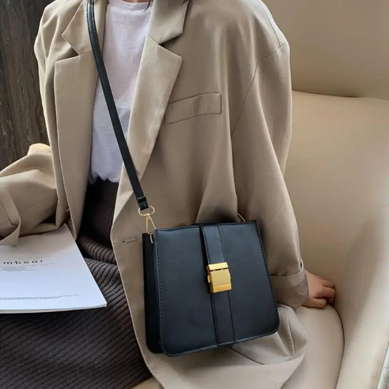 Винтажная женская сумка мессенджер из искусственной кожи в стиле ретро