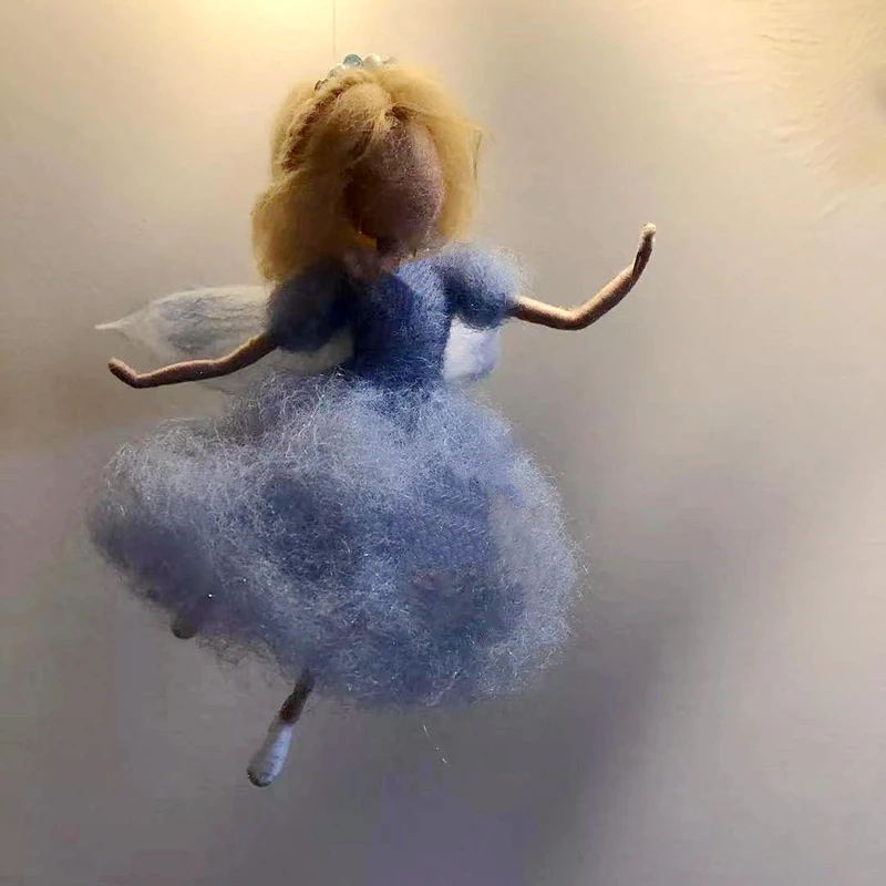 

Jiwuo Шерсть Войлок Фея НЕОБРАБОТАННАЯ сделай сам шерсть кукла из фетра набор для валяния иглой аксессуары войлок с косточками для детей ручн...