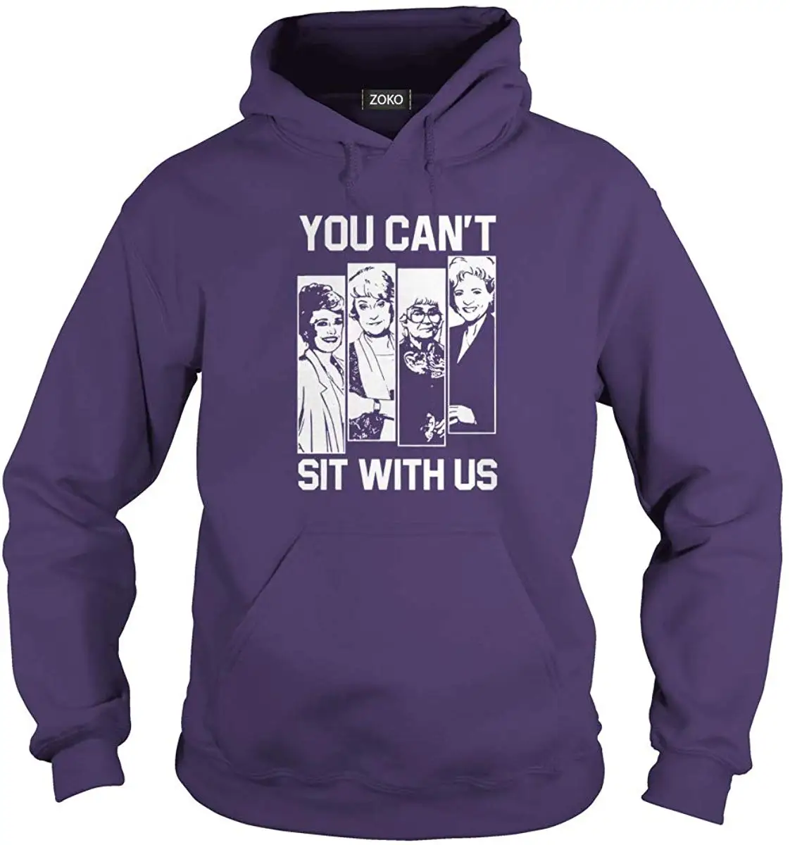 Allteeforyou унисекс вы не можете сидеть с нами балахон (M фиолетовый) |