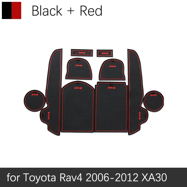 Противоскользящий коврик для Toyota RAV4 xa30 аксессуары для Toyota Previa RAV 4 2006-2009 2010 2011 2012 30 затворный слот подставка анти-грязный Салонные подложки
