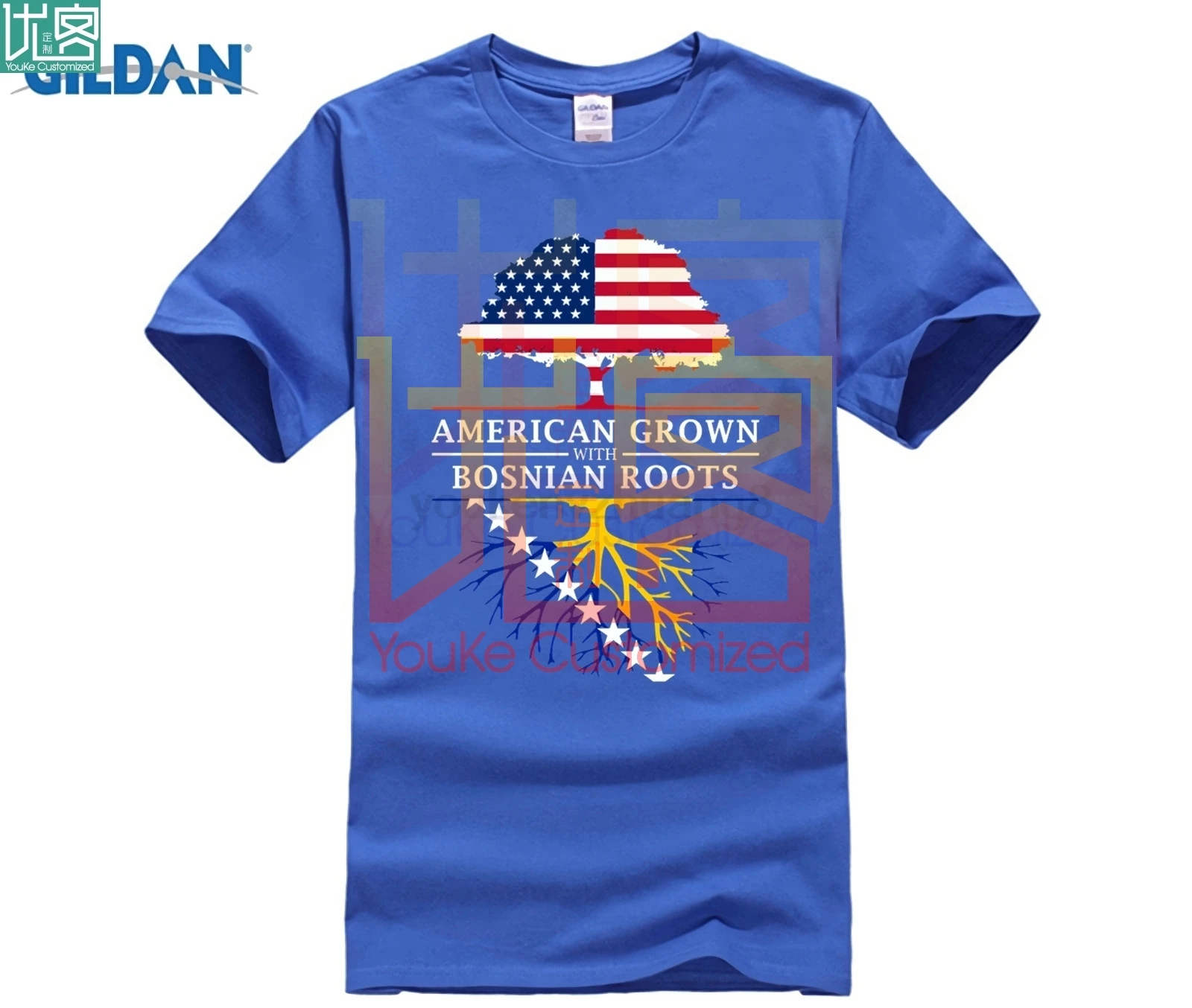 Рубашка с корнями американские выросшие боснийскими корнями-Босния и фото -