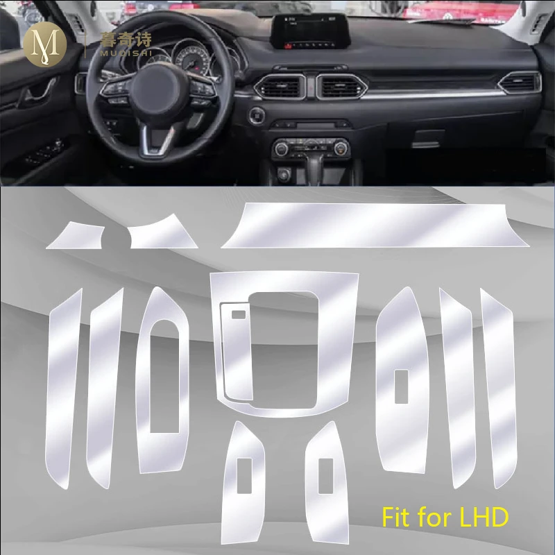 

For Mazda CX-5 2017-2020 Car Interior Center console Transparent TPU Protective film Anti-scratch Repair film Accessories Refit