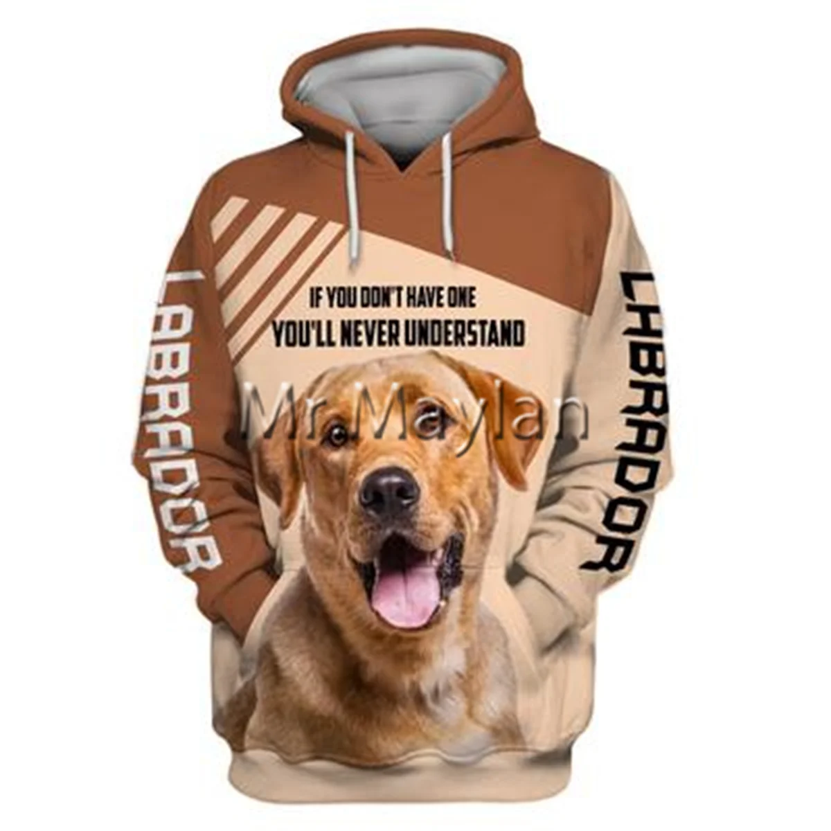 

Personality Fashion Animal Labrador Retriever 3D Printed Graphic Hoodie Men/Women Zip Hooded Streetwear Oversized Sweatshirt 083
