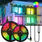 Светодиодная RGB лента с 3 кнопками, 5050, 5 В