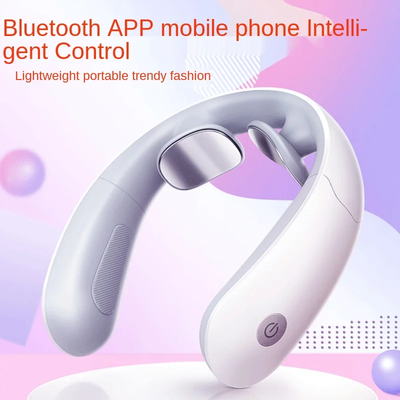 

Cervical Massage Physiotherapy Instrument Neck Massager Pulse Bluetooth App Mobile Smart Multifunctional Electric Massager