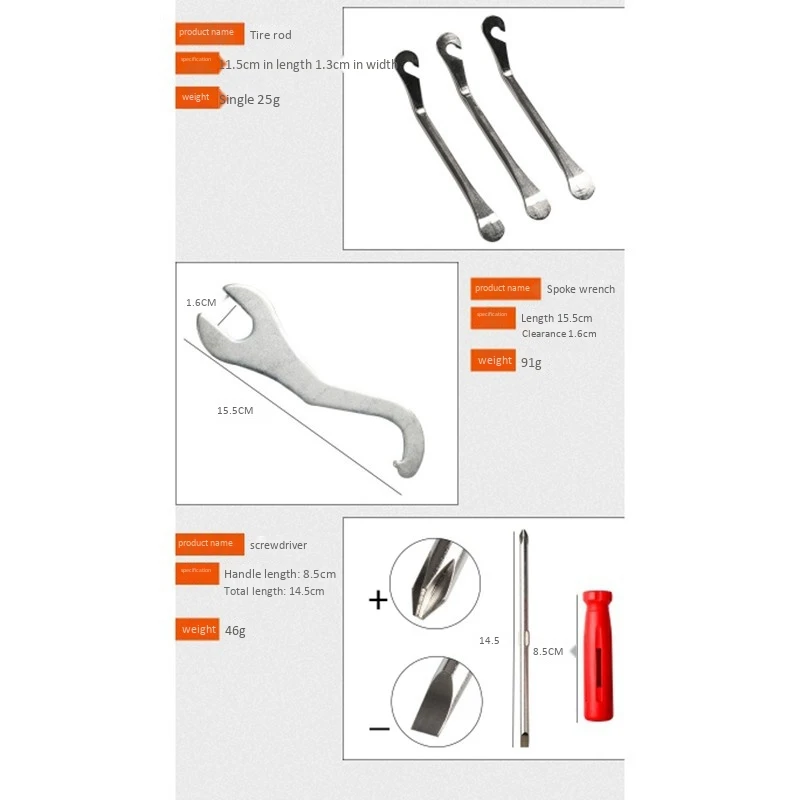 

Portable Bicycle Repair Kits Bag Multifunction Tools MTB Road Bike Cycling Equipment Wrench Bike Repair Tool Sets
