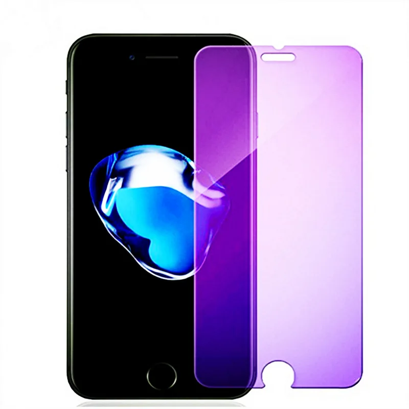 Закаленное стекло с защитой от синего излучения для Apple iPhone 12 Mini 11 Pro Max XS XR X 7 8 7Plus