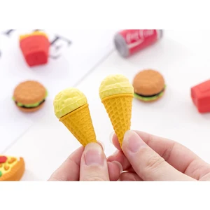 5 шт.лот ластик в стиле гамбургера колы для фаст-фуда милые канцелярские принадлежности школьница приз для школьниц подарки для вечерние Ринок